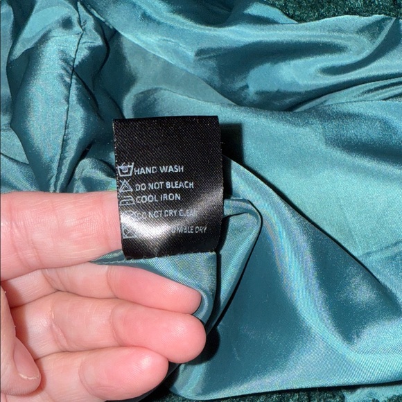 Olivaceous‎ Teal Teddy Jacket - Picture 5 of 6